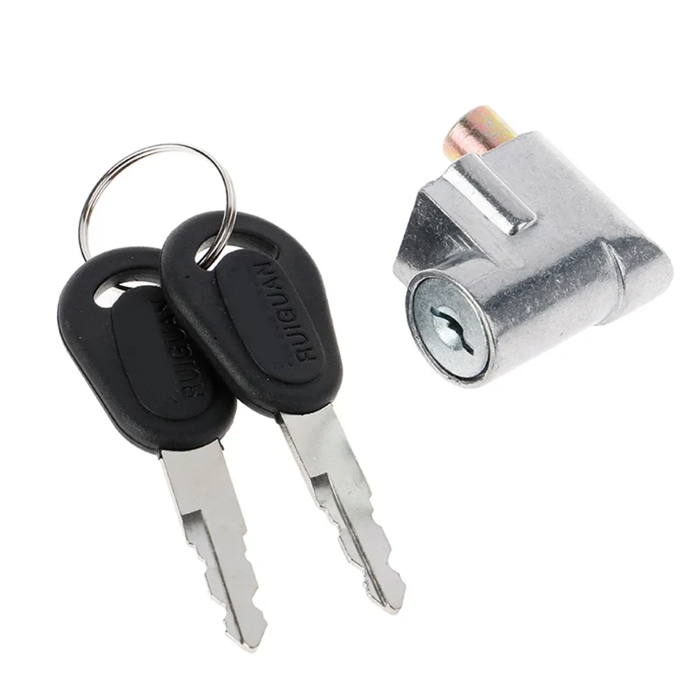 New Battery Safety Pack Box Lock W/2 Key Ignition Lock Metal For Motorcycle Electric EBike Scooter 70g