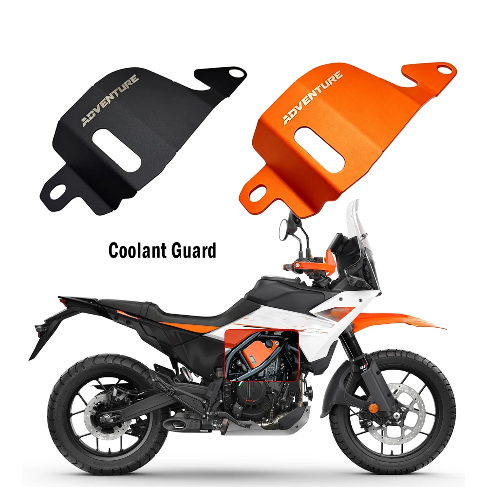 Oil Coolant Shield Fit For 390 ADVENTURE R 2025 390 ADVENTURE X Motorcycle Accessories Orange Coolant Guard Coolant Guard