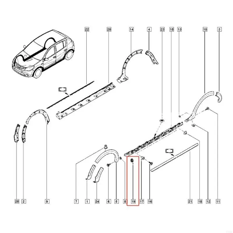Rear Trunk Pad Clip Universal Replacement Fastener Retainers Auto Accessory New