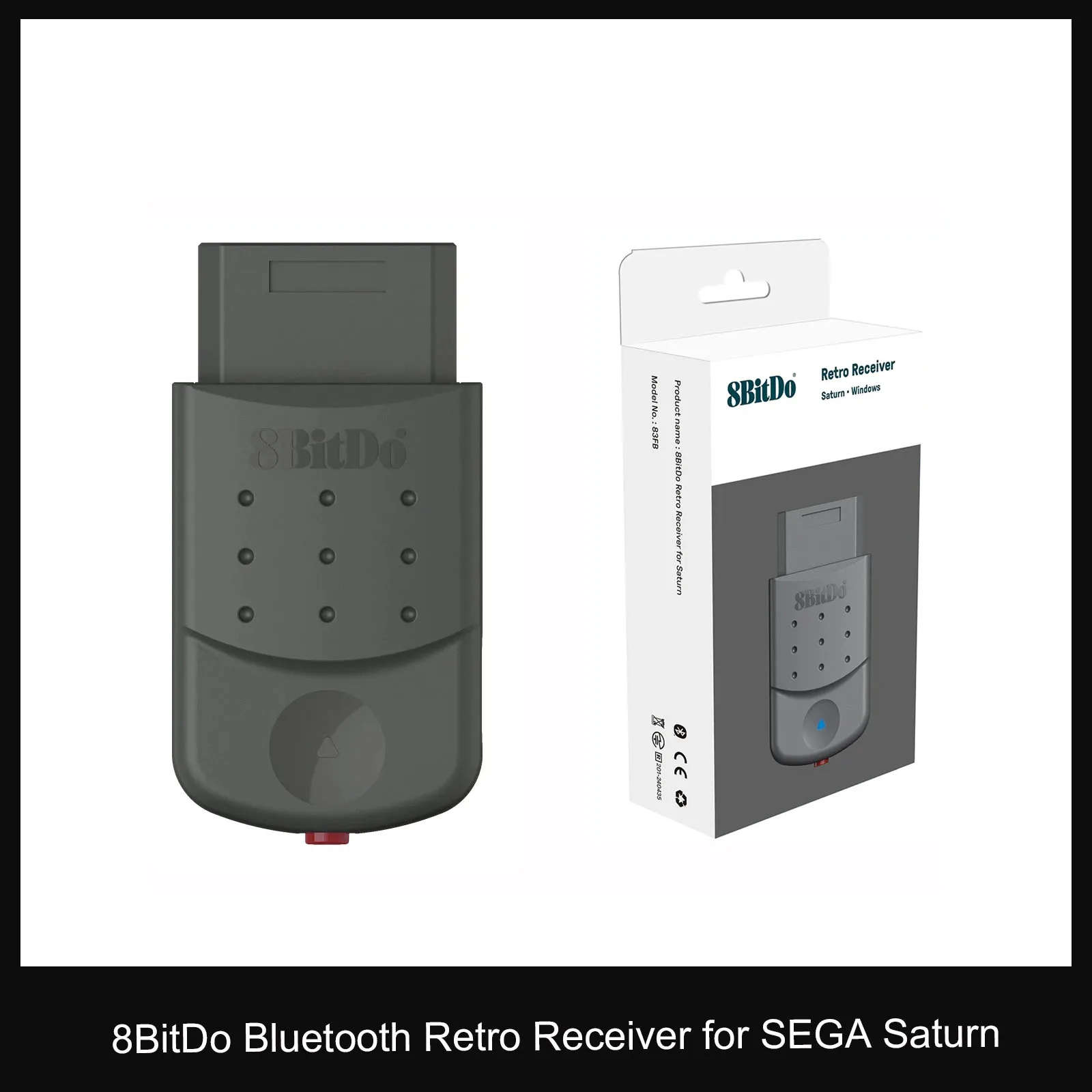 

8BitDo Bluetooth Retro Receiver for SEGA Saturn and Windows, Wireless Adapter Dongle for PS5 PS4 and Xbox Series Controllers