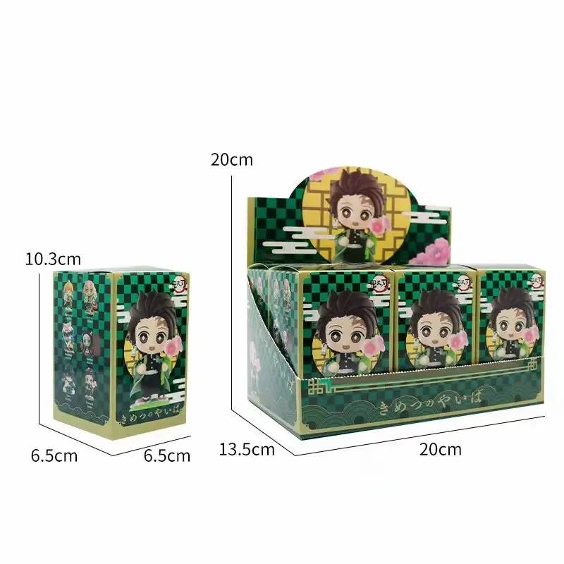 Figurine d'anime Demon Slayer, Tanjiro Kamado Nezuko, boîte aveugle, statue créative personnalisée, modèle d'ornement, cadeau surprise