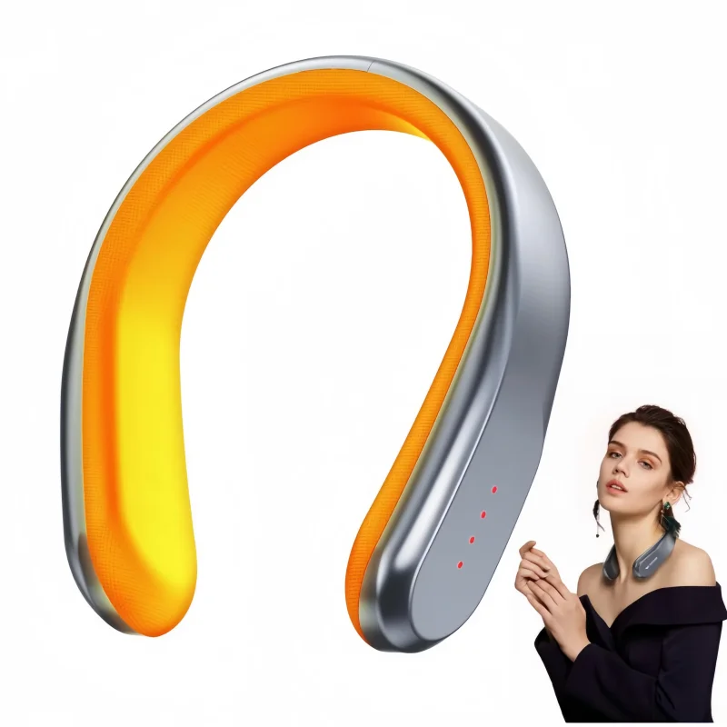 

Rechargeable Plush Fabric Neck Warmer 4 Adjustable Heat Settings Neck Massager Instant Warmth For Neck Indoor/Outdoor Using