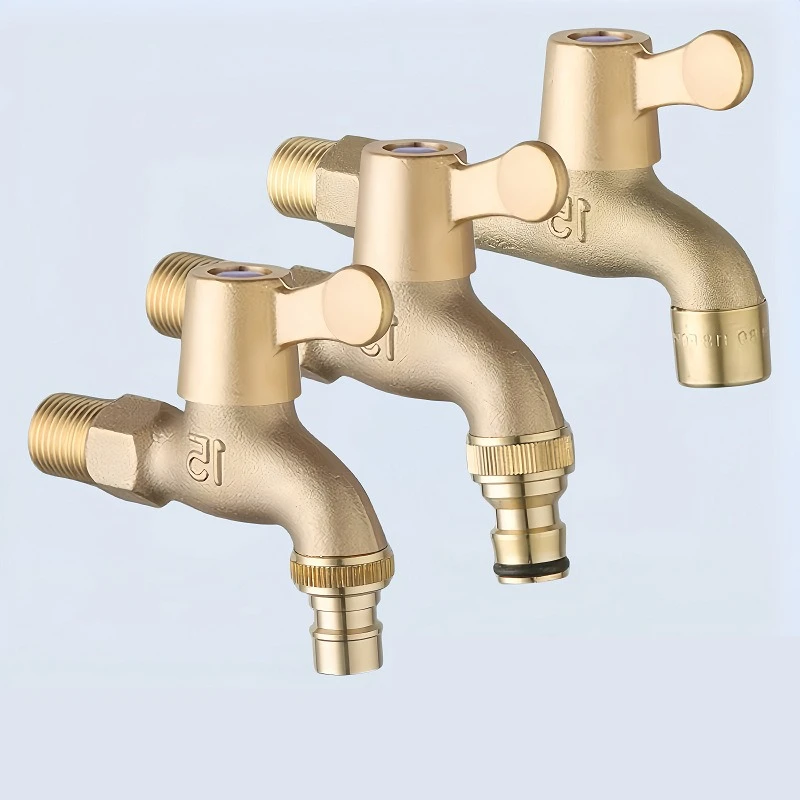 

Copper Washing Machine Adapter Connector Bathroom Faucet Wall Mounted Washing Tap