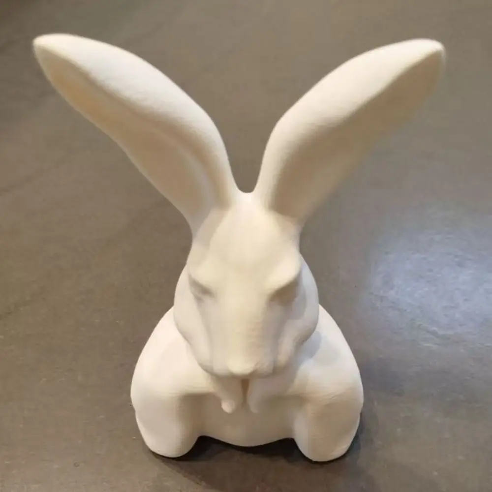3D Printed Easter Decorations Light Luxury Modern Minimalist Rabbit Figurine Nordic Style Easter Rabbit Bust Tabletop Ornament