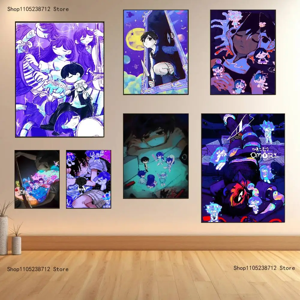 

Game O-OmoriS Poster High Quality Dorm Living Room Aesthetic Wall Decoration Painting Stickers Gift