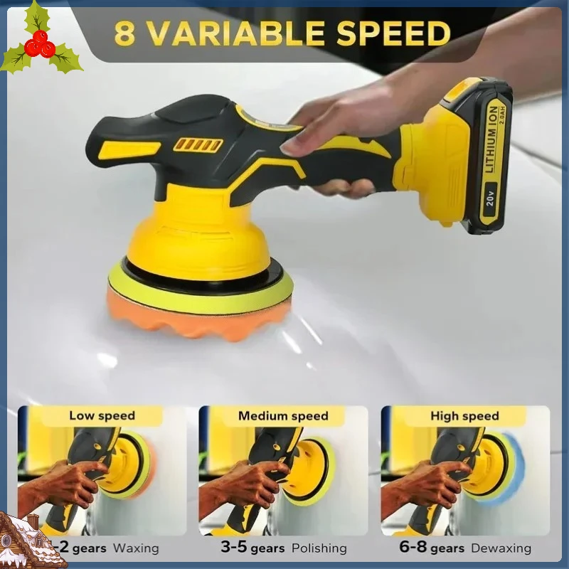 

Аккумуляторная полировальная машина Dewalt 8Gears с цифровым дисплеем, электрическая полировальная машина для авто, для воскования и полировки, электроинструмент (без аккумулятора)