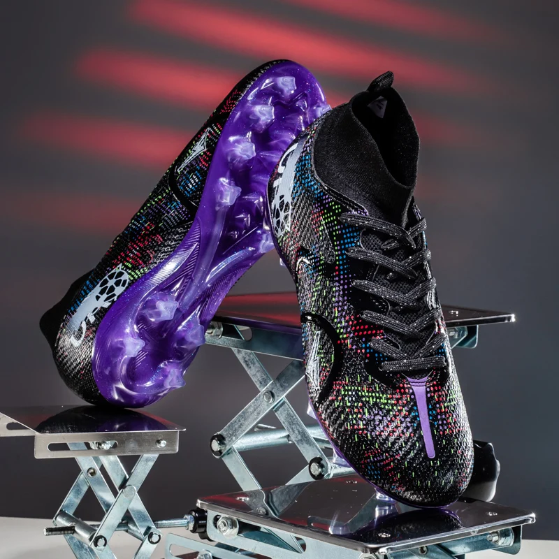 Men Original Football Boots Resistant New Adult Long Spikes Top Quality Male Soccer Shoes Sneakers Comfortable Match Breathable