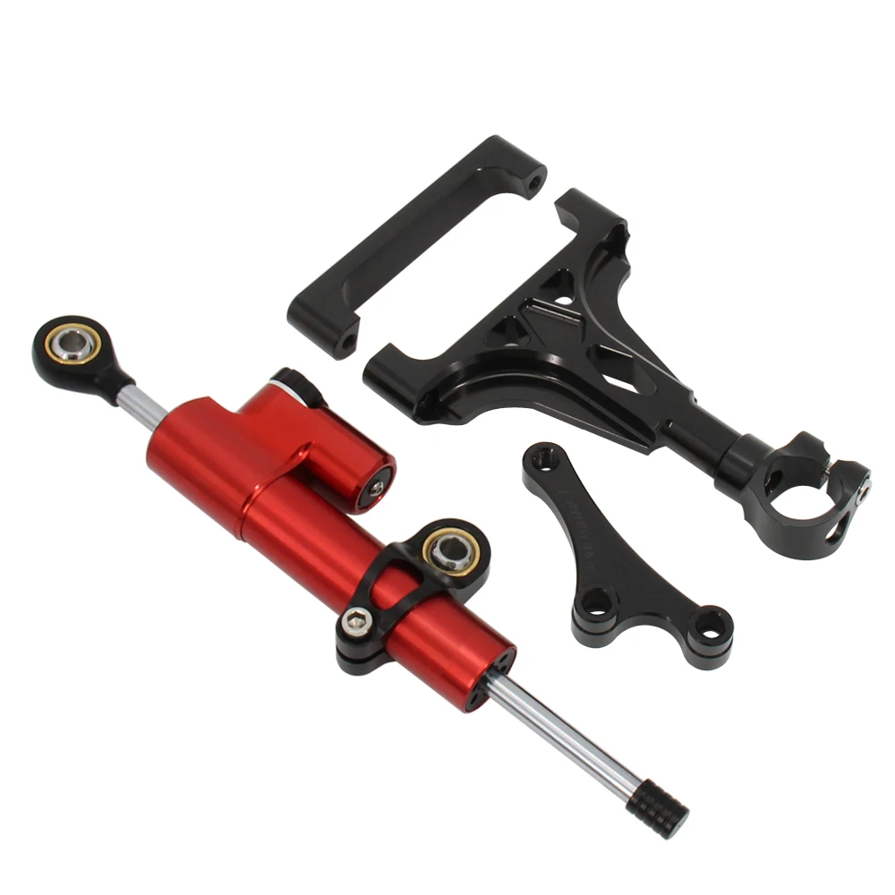 Acessórios amortecedor de direção ajustável z1000 direção estabilizar amortecedores suporte kit motocicleta para kawasaki z1000 z750 2003-2009