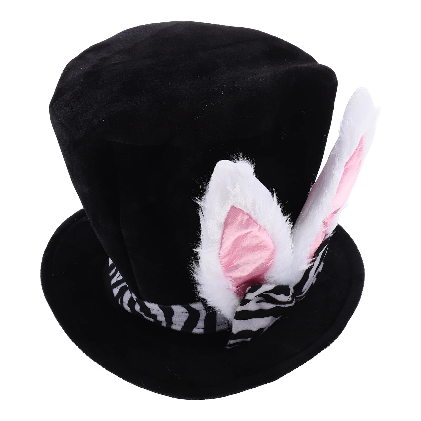 Leuke Paashaas Oor Hoge Hoed Hoge Top Konijn Kostuum Hoed Vakantie Feest Hoofddeksels voor Vrouwen Mannen Konijn Kostuum Accessoires