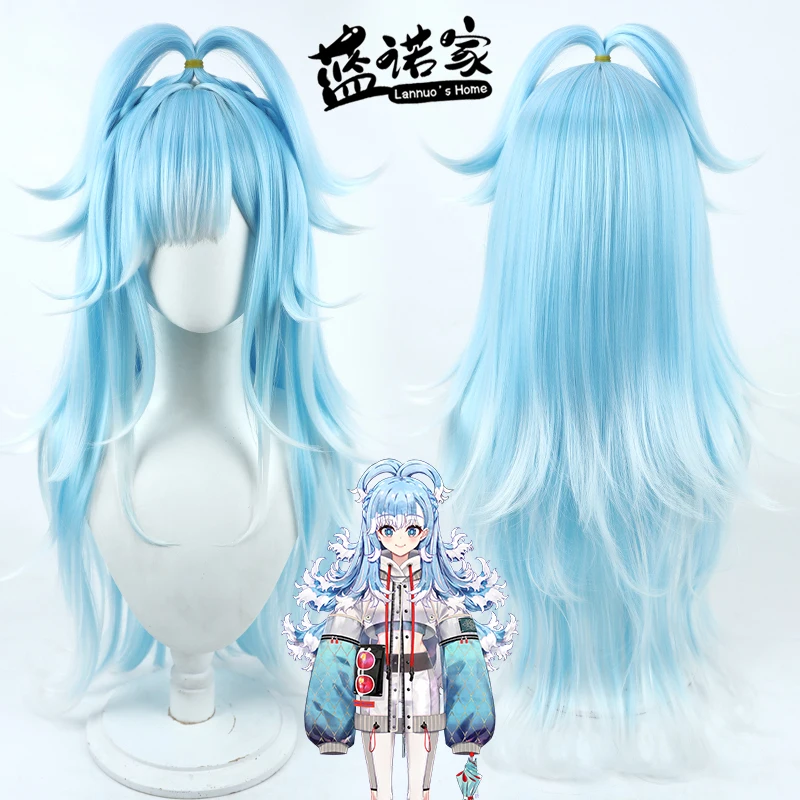 

Virtual YouTube Vtuber Kobo Kanaeru Cosplay Wig Halloween Carnival Party Props Synthetic Hair Heat Resistant Fiber + Wig Cap