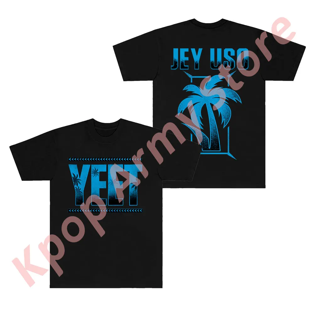 

Jey Uso Yeet Logo T-Shirts Summer Women Men Fashion Casual HipHop Crewneck Short Sleeve Tee