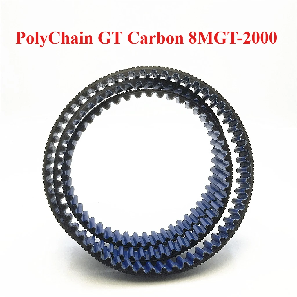 PolyChain GT Carbon 8MGT-2000 250 Teeth Timing Belt Carbon Fiber+PU  for:Motorcycles, Electric Scooters, Industrial Fans Belt