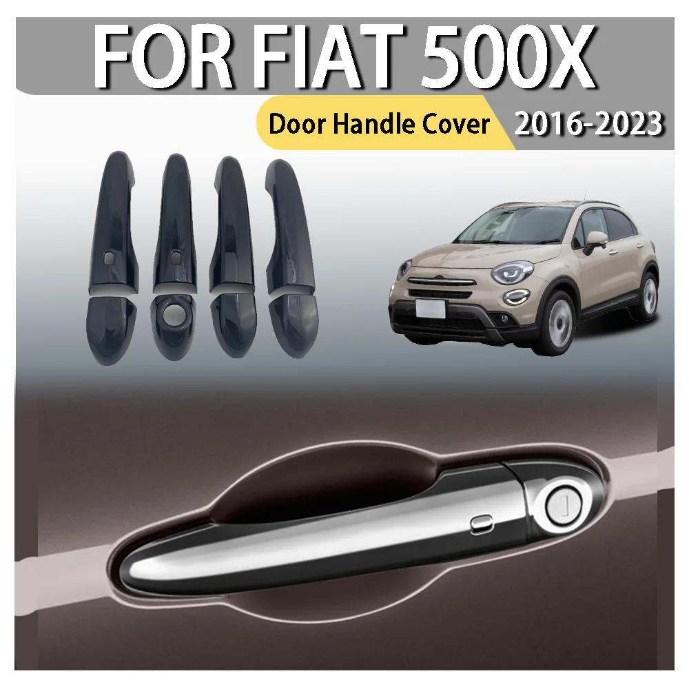 

Door Handle Cover For Fiat 500X 2016 2017 2018 2019 2020 2021 2022 2023 Car Decoration Stickers Upgrade Modification Accessories