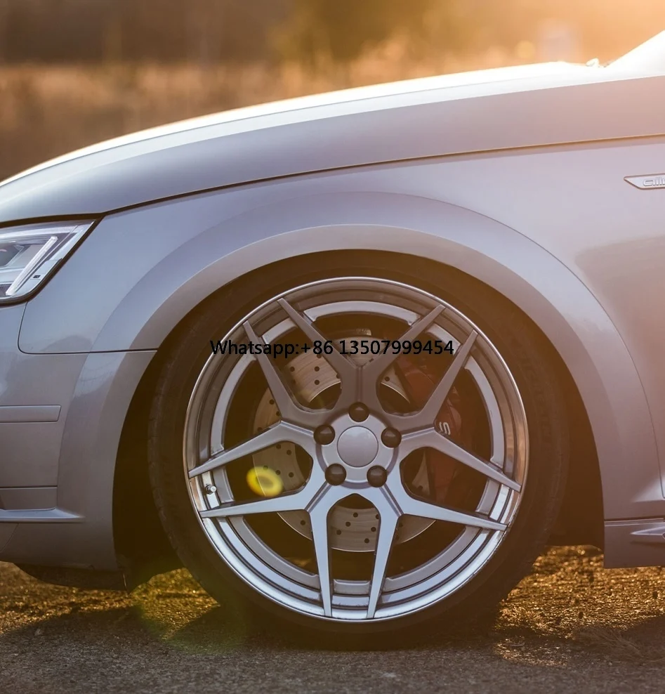 

New Design 2PCs Concave Rims 4*108 5x120 5*120.65 5*130 5*114.3 5*112 Alloy Passenger Car Forged Wheels for Evo A4