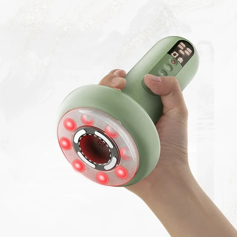 

Portable Jade Electric Cupping Therapy Massager Multi-Mode Thermal Vibration Relax Body