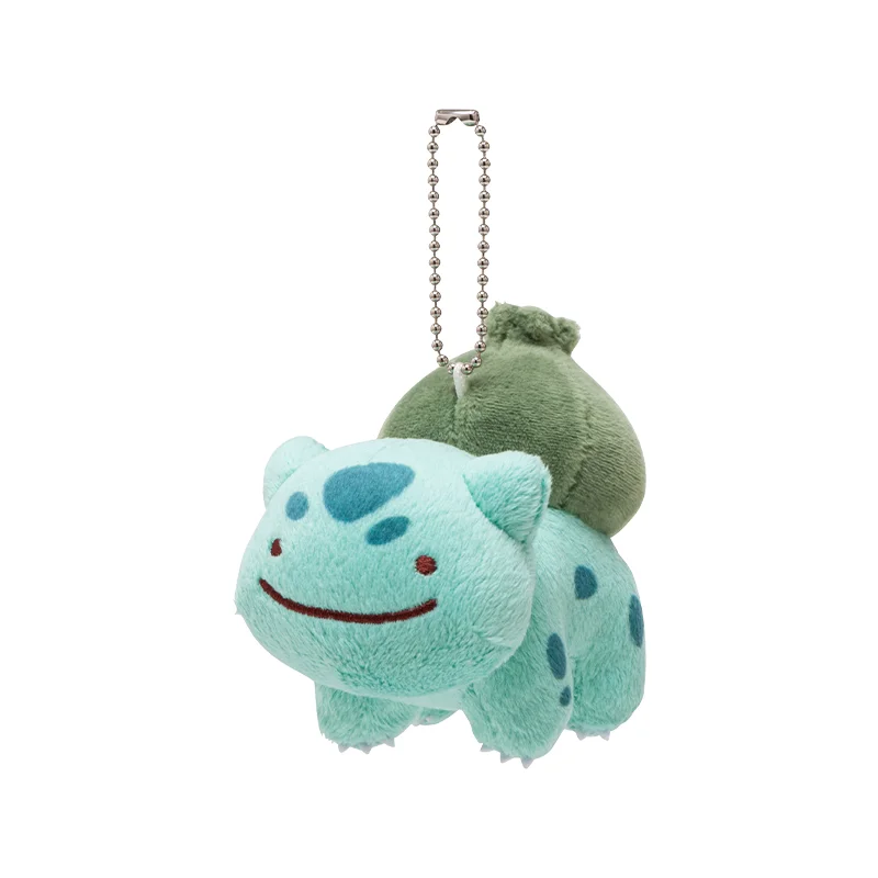 本物の日本製ポケモンセンター-ディットト変身シリーズ-かわいいソフトフシギダネぬいぐるみペンダントキーホルダー-誕生日クリスマスギフト