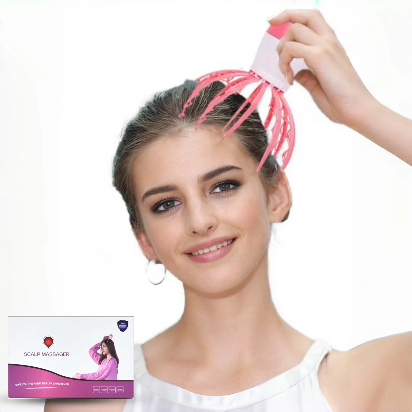 

Electric Vibrating Head Massager 3-speed Adjustable Scalp Massager For Office Fitness Fitness Head Grab Massage Tool Masajeador