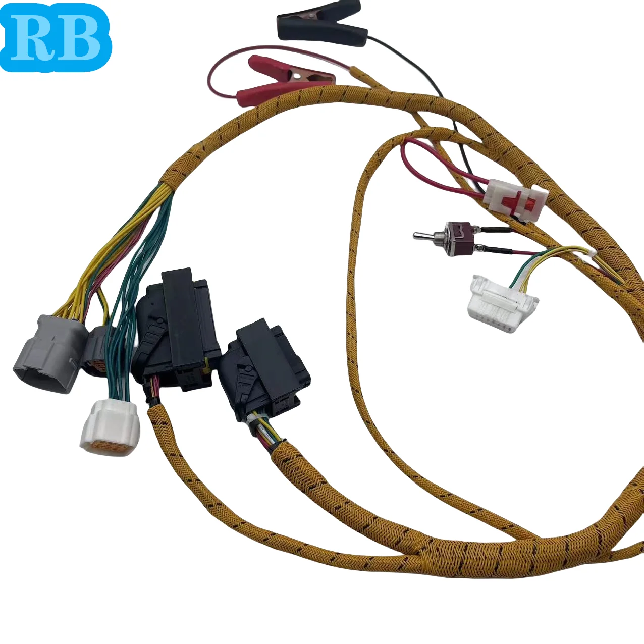 Isuzu National Three Engine Diagnostic Line, For 4HK1, 6HK1, Sany, XCMG, Hitachi. Old Comprehensive Test Wiring Harness.