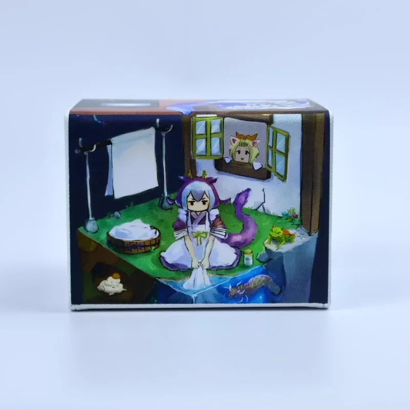 YuGiOh Laundry Dragonmaid self made Acrylic center card stuck Leather card storage box Anime Classics Game Collection Cards Toy