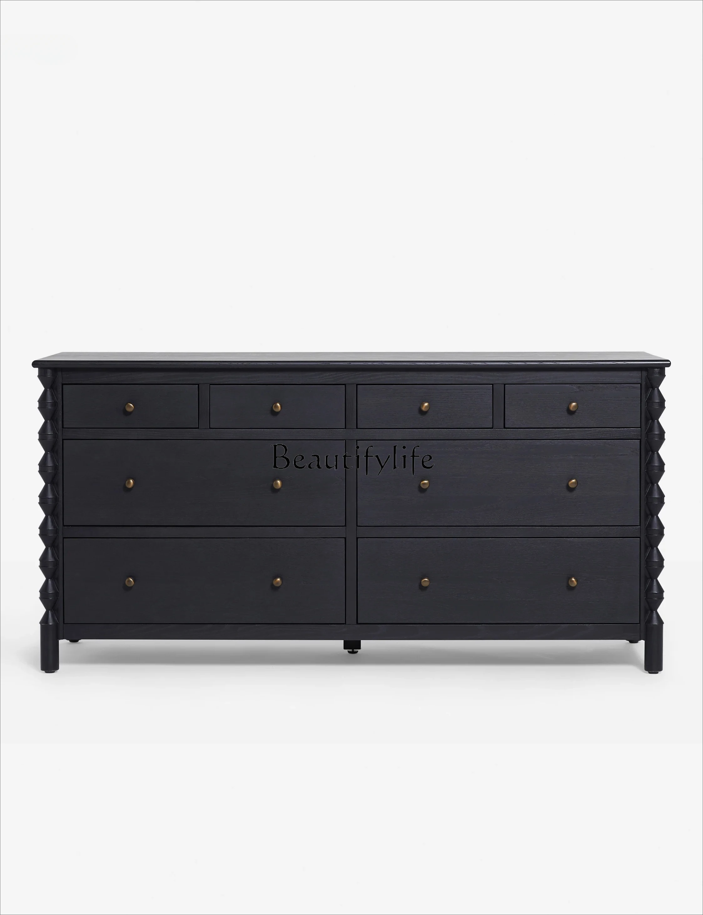 

American retro drawer dresser chest cabinet storage simple storage cabinet