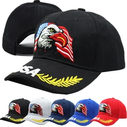 Hot Sale Unisex Baseball Cap 3D USA Eagle Embroidery Cap Men And Women Outdoor Sports Hats