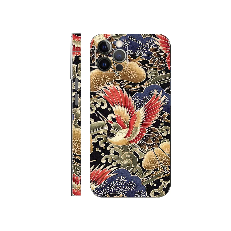 

Colorful Decal Skin for iPhone 17 16 15 14 Pro Max Back Film Cover Wrap Rear Screen Protector Anti-scratch Durable Sticker