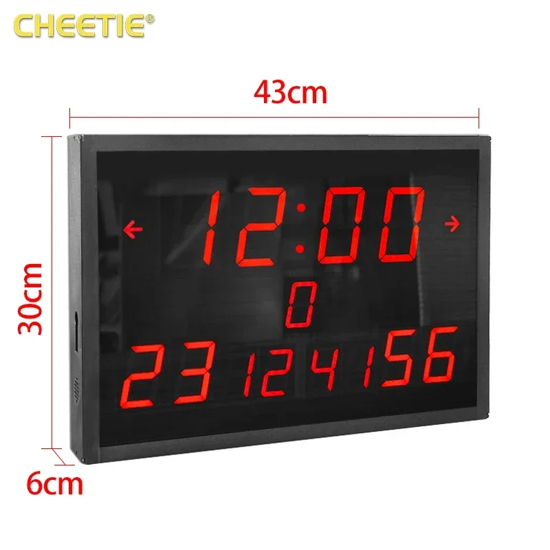 CHEETIE CP100 Led Digital Electronic Score Display Basketball Football Clock LED Scoreboard with Shot Clock