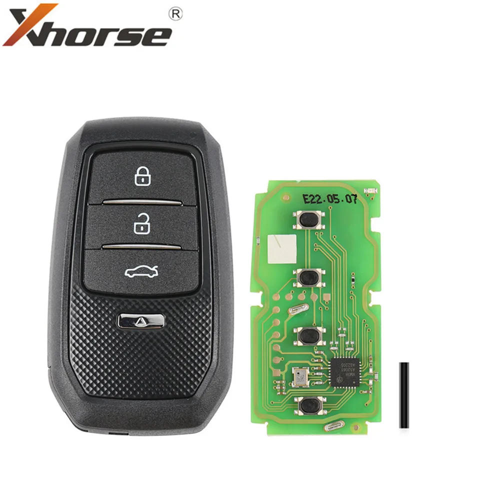 1PC Xhorse XSTO01EN FENG.T for Toyota XM38 Smart Key with Key Shell Support 4D 8A 4A