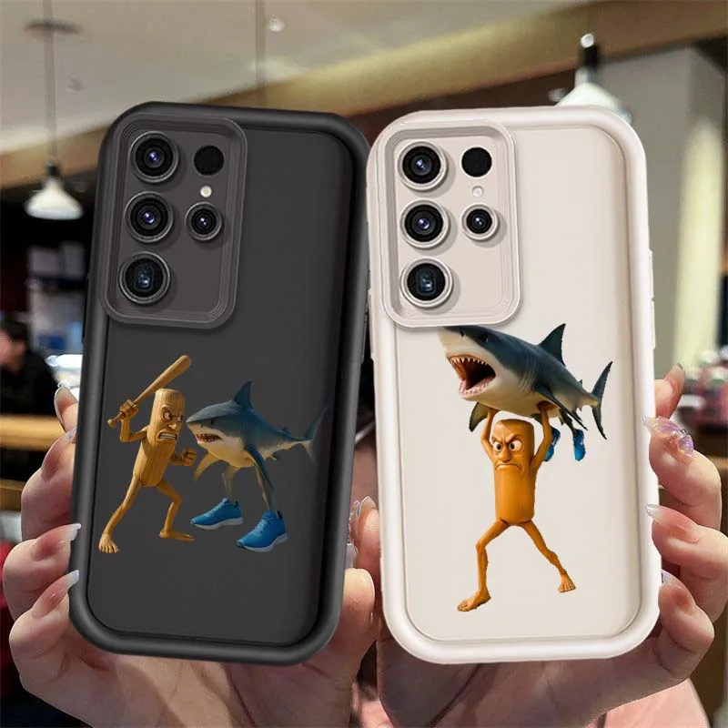 Fashion Cartoon Character Design For Samsung Galaxy S25 S24 S23 S22 S21 Ultra Lite Plus FE Eye Ladder Phone Case Cover