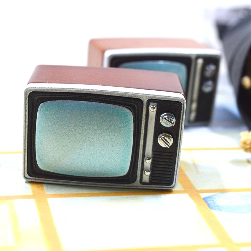 Miniature, Dollhouse, Accessories, Furniture, Living Room Ornaments, Imitation Old-fashioned, Nostalgic Mini TV, Appliances