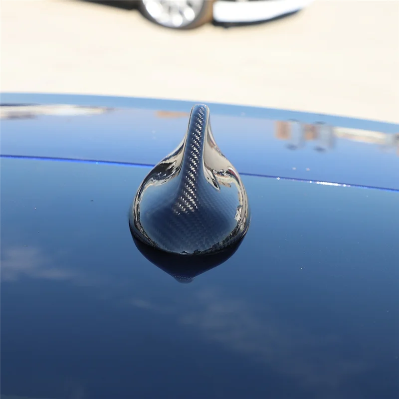 

ABHY-For Maserati Grecale 2022 2023 Dry Carbon Fiber Car Shark Fin Antenna Cover Trim Decorative Exterior Spare Parts
