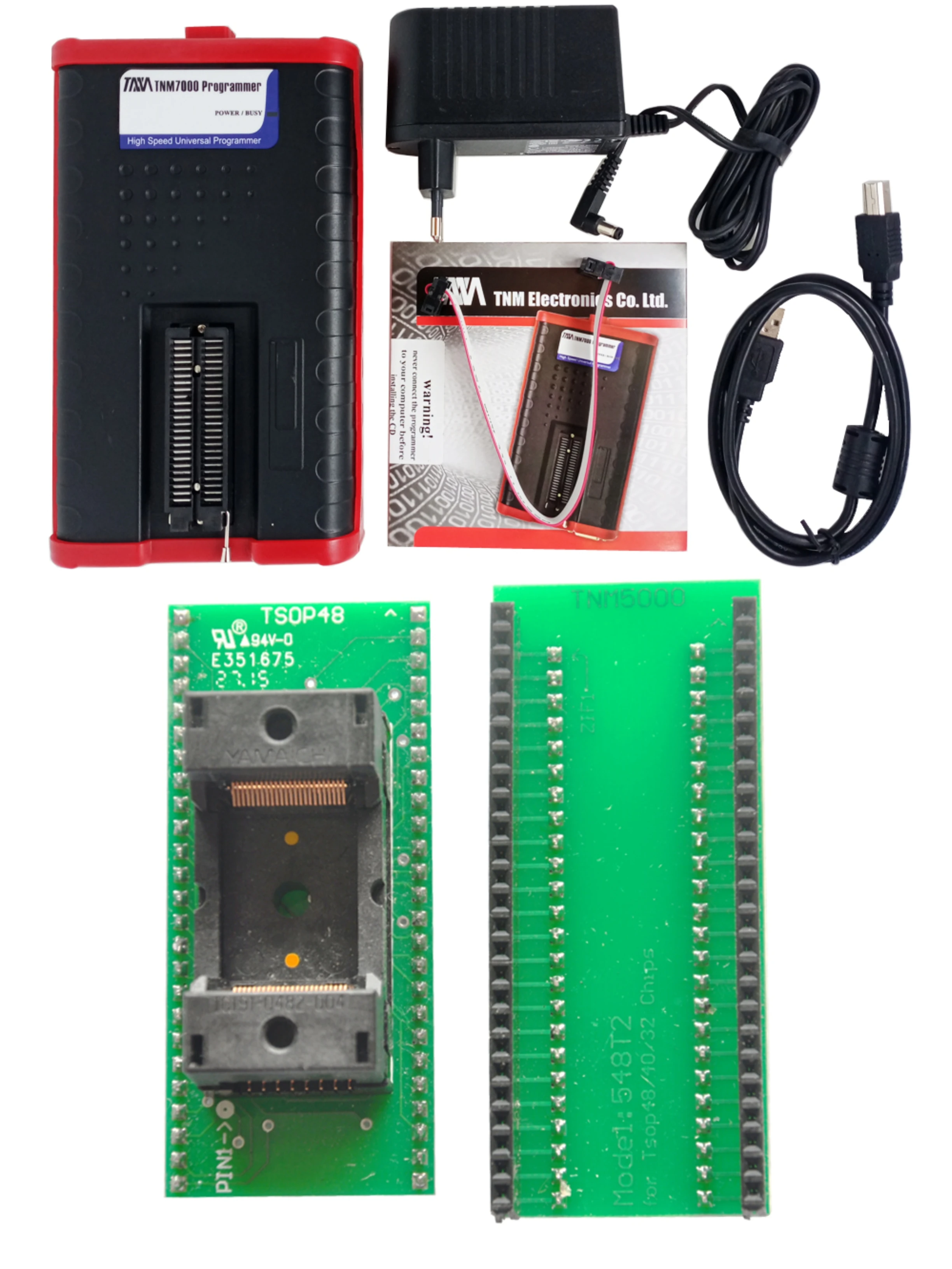 TNM7000 Universal Programmer+TSOP48 adapter Support 25000 Flash Memory (Parallel/Nand /Serial),EPROM,EEPROM,Serial EEPROM