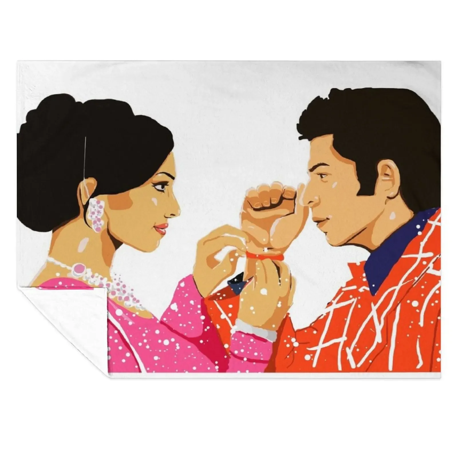 

Om Shanti Om Throw Blanket Warm Loose for winter Multi-Purpose Blankets