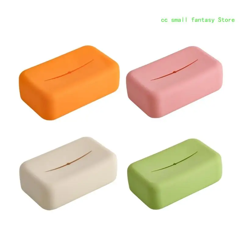 

R3MA Elegant Soft Silicone Tissue Dispenser Paper Towel Moisture Proof Napkin Holder for Living Room Decoration