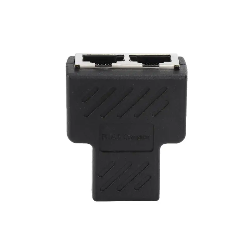 1 To 2 LAN Ethernet Network RJ45 Cable Port   Splitter Extender Plug Adapter Connector   Tee Head Laptops