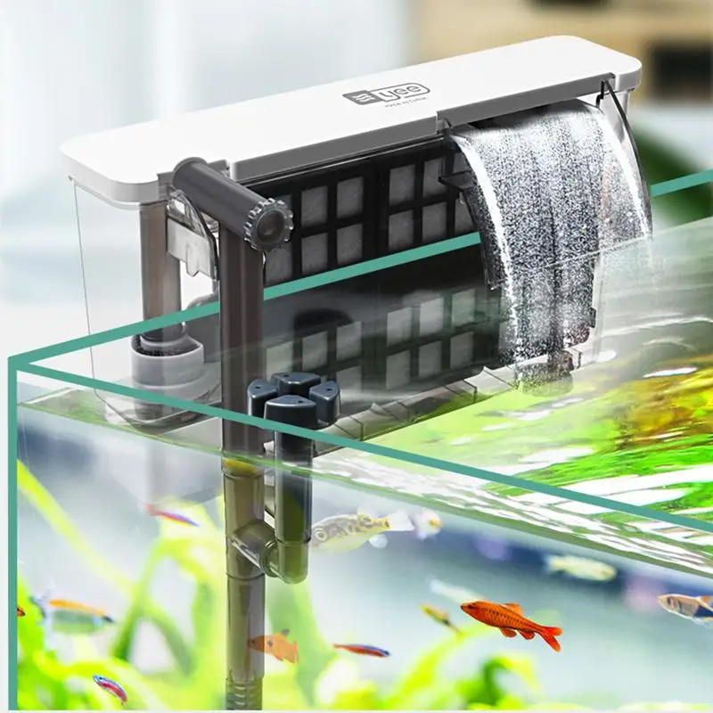 3 Layer Fish Tank Filter Adjustable Quiet And Efficient External Fish Tank Filter With Waterfall Oxygenation Design For Aquarium