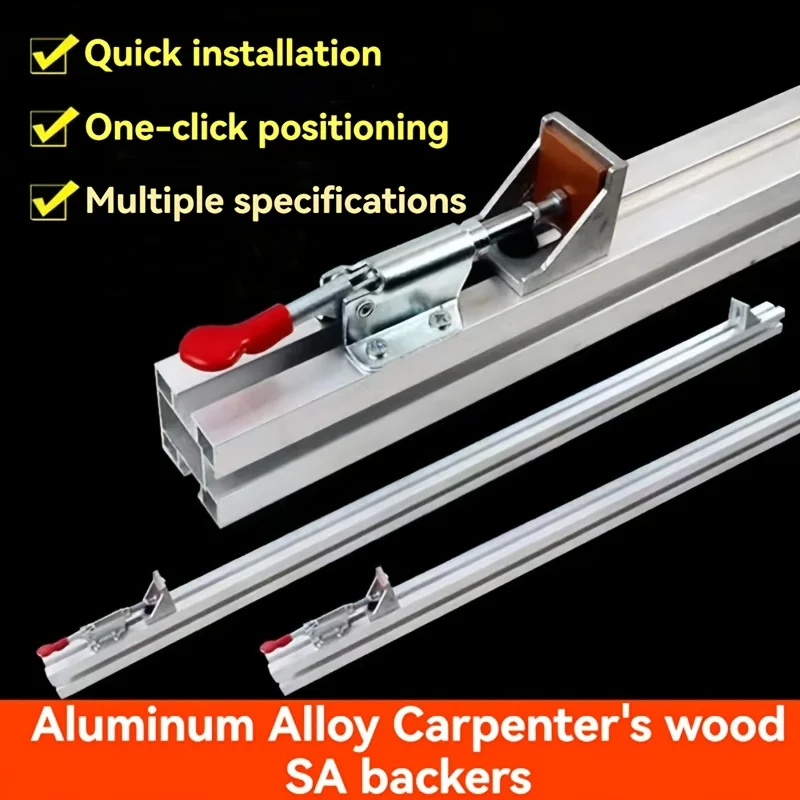 سبائك الألومنيوم الجدول المنشار سياج لوح خشبي المشبك لمنشار دائري كهربائي آلة القطع دليل حاكم لأداة نجارة