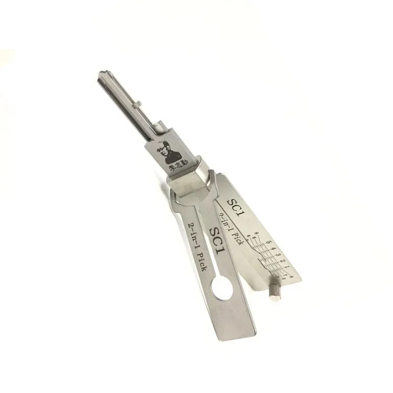 New Arrival Ganzua LISHI SC1 2 in 1 ock Pick for Open ock Door House Key Opener ockpick Set ocksmith Quick Tool