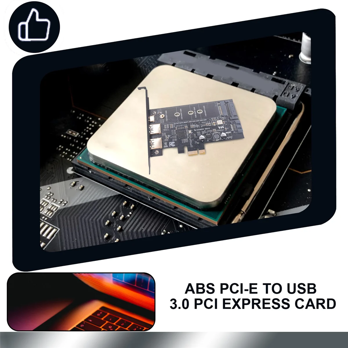 بطاقة OUVU-PCI-E إلى USB 3.0 PCI Express بما في ذلك 1 USB C ومنفذي USB A، بطاقة محول M.2 NVME إلى PCIe 3.0 مع دعامة