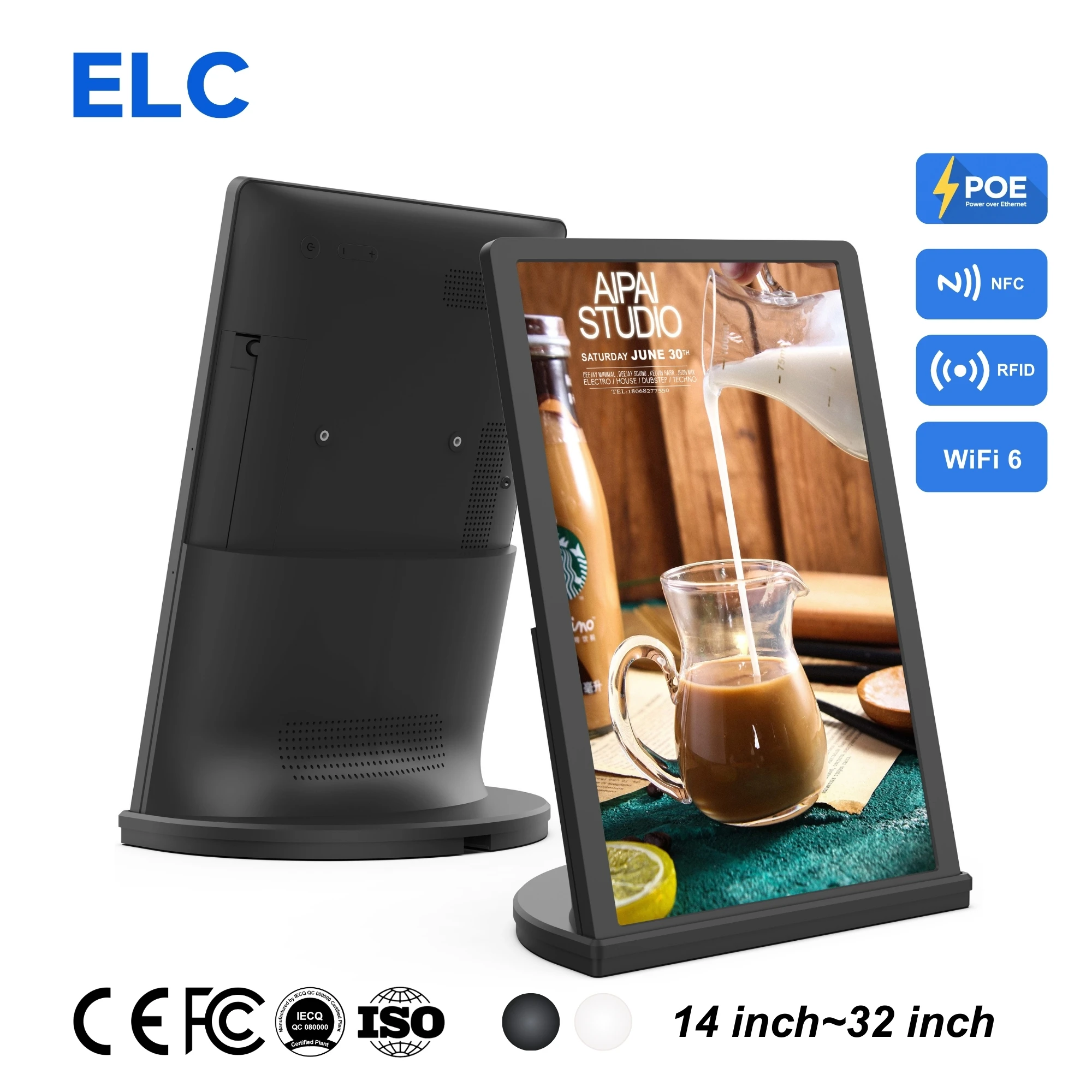 Tablet Android 14 de 14 Pulgadas con RK3576S Quad Core, 1920x1080, Multi-Interfaces, USB OTG, RJ45, SIM y NFC Opcionales, 4GB de Memoria, Directo de Fábrica