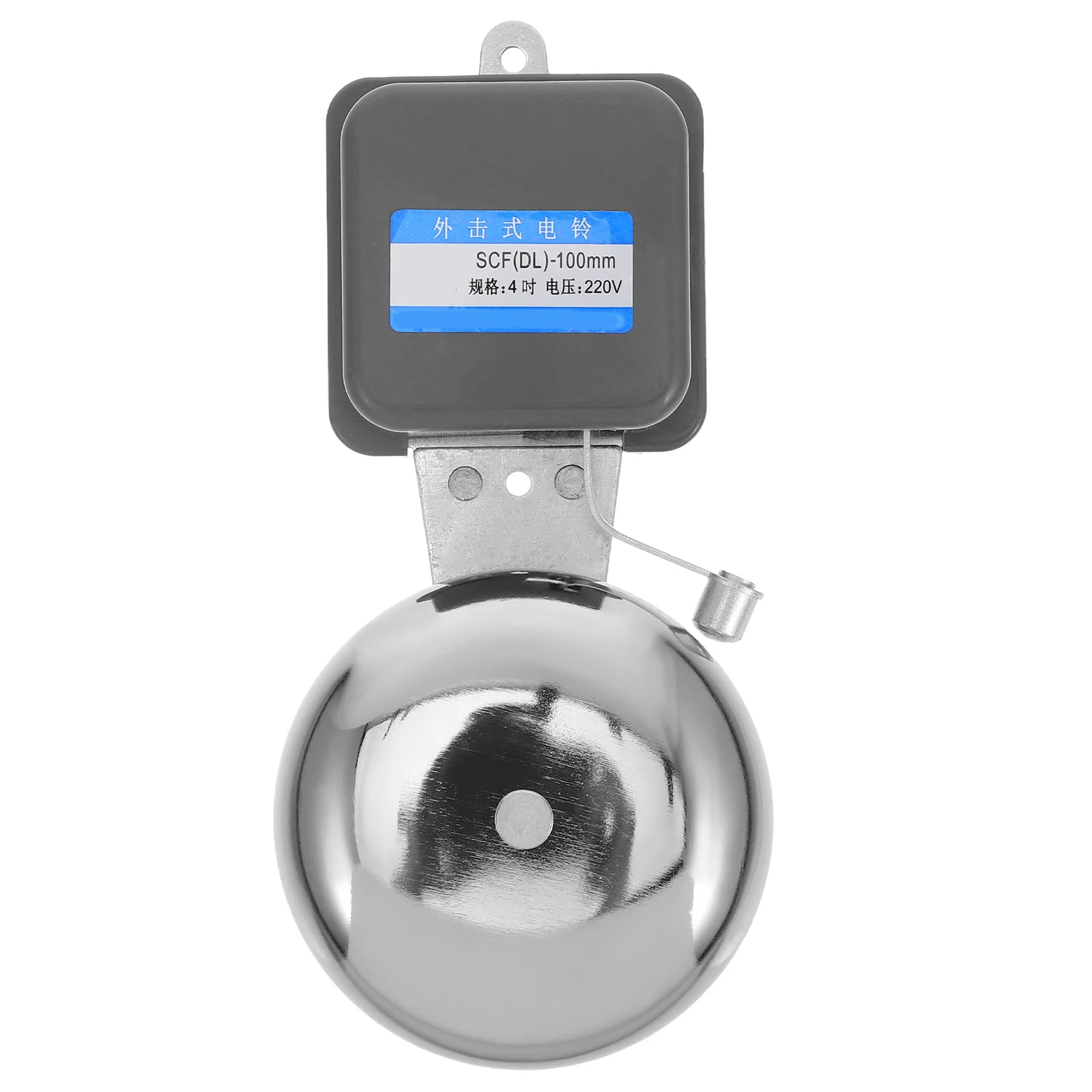 جرس كهربائي من الحديد المطلي بالكروم لمصنع المدرسة جرس الباب إنذار جرس إشارة سهل التركيب إنذار الرنين