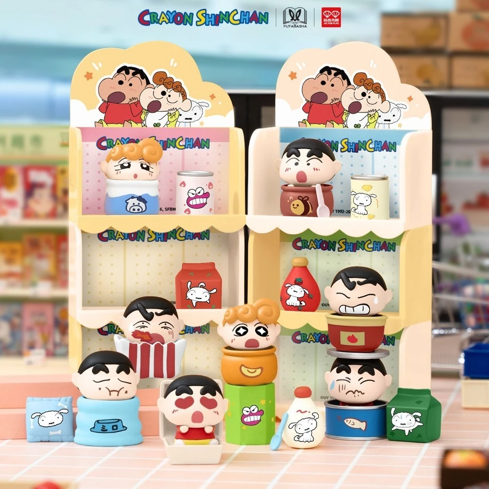 

Коллекционная фигурка-сюрприз Crayon Shin-chan: Серия «Супермаркет» – Забавная настольная игрушка-украшение, модный тренд