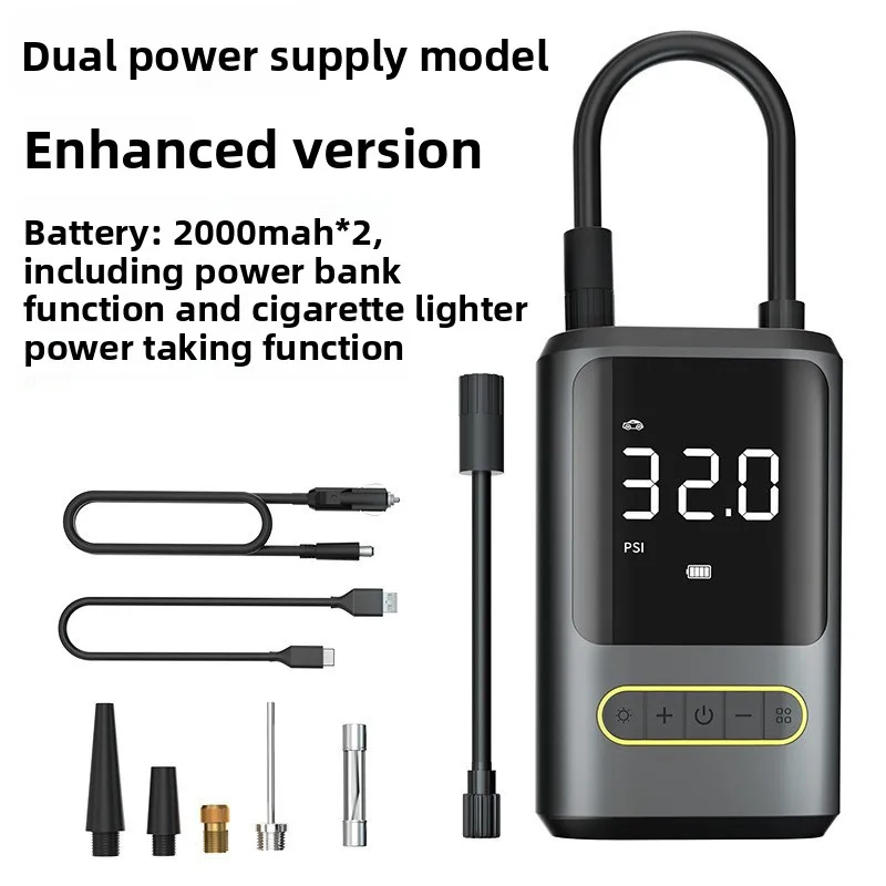 Utility Mini Portable Power Tool Bicycle Electric Car Tire Pump Air Pump Handheld Wireless Charging Inflatable Treasure