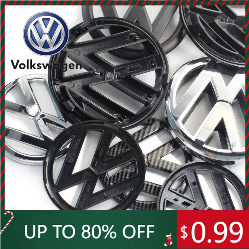 

Для VW Volkswagen 2026 Горячие эмблемы VW 135 мм значок передней решетки автомобиля и эмблема заднего багажника 110 мм, крышка логотипа, аксессуары для Volkswag
