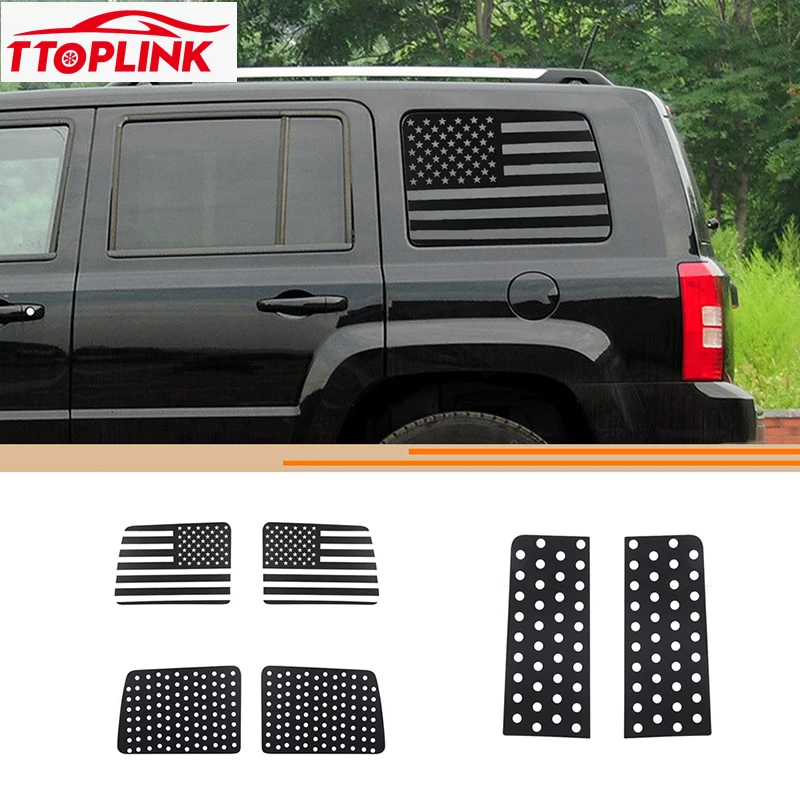 PVC Exterior Rear Window Sticker Decoration Cover for Jeep Patriot 2011-2016 Car Accessories