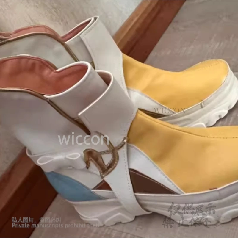 【Miss Sakura】 Juego de Anime FF14 esfeno Cosplay zapatos de cuero PU originales accesorios botas de fiesta de Halloween zapatos 35-51