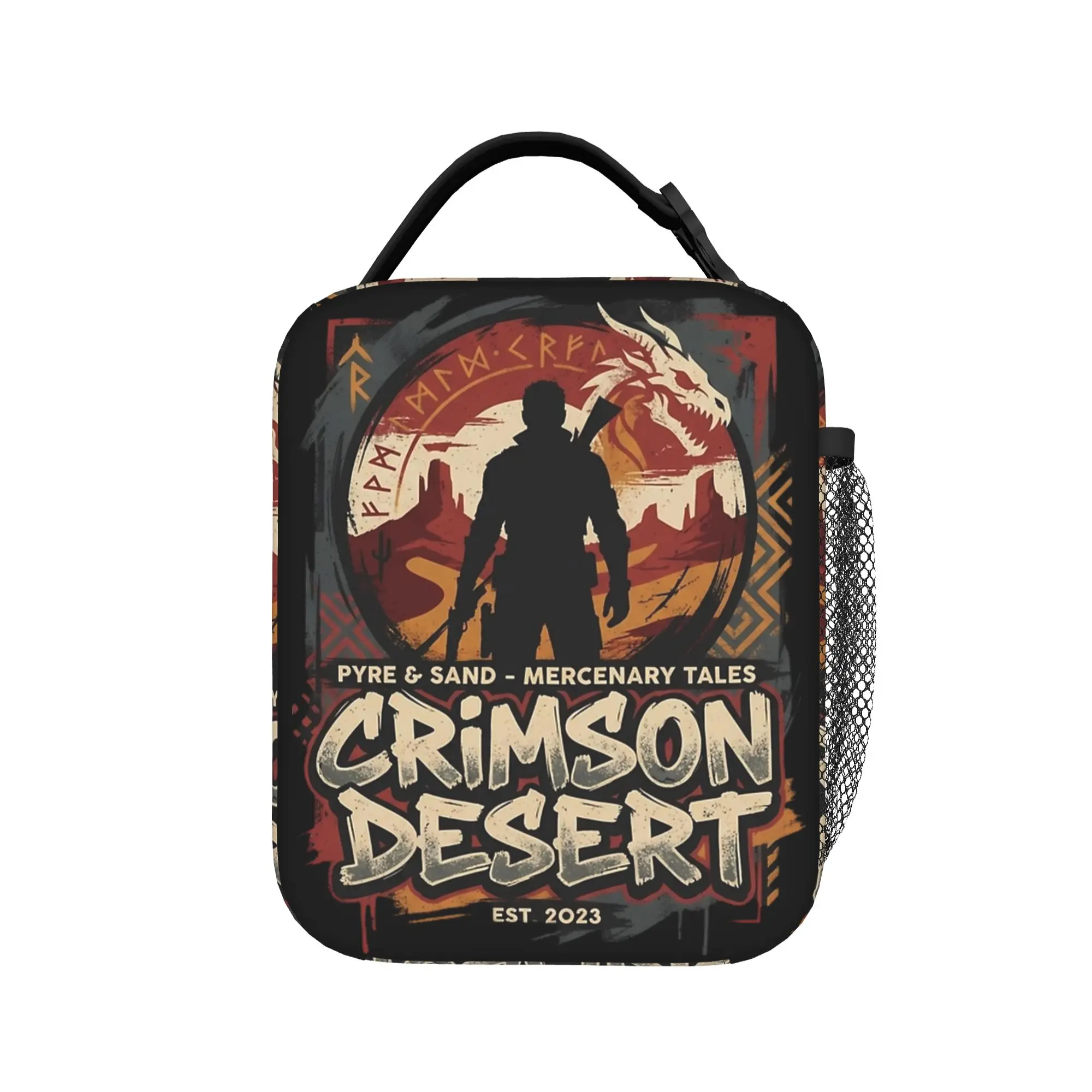 Kliff Crimson Desert  Greymane Leader Action Hero Insulated Lunch Bag Cooler Bag Lunch Box Tote College  Outdoor Food Handbags