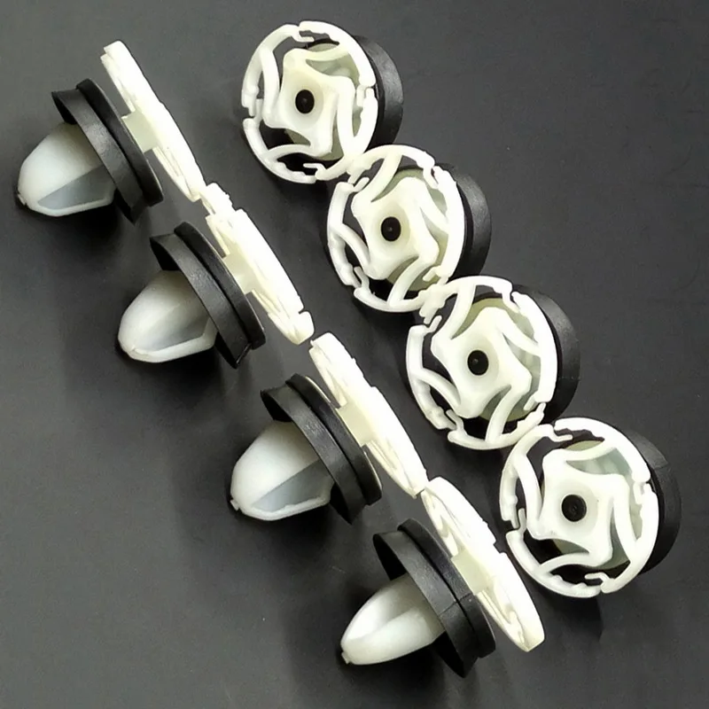 50 Uds para P/eugeot 508 301 C/itroen C4L DS5 Nylon decorativo blanco Automóvil puerta Interior sujetador estilo de coche