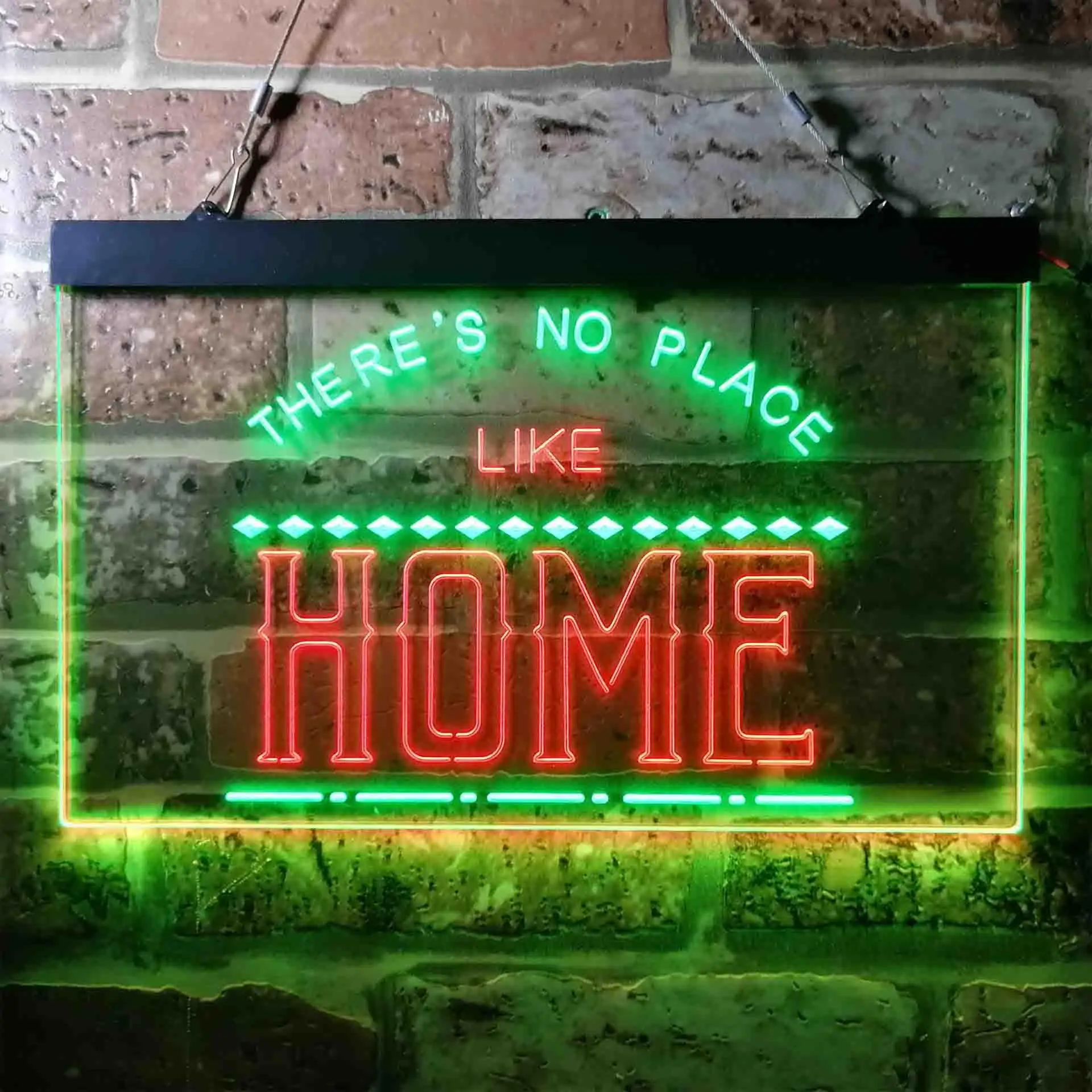 There is No Place Like Home Dual Color Led Neon Sign st6-i3689
