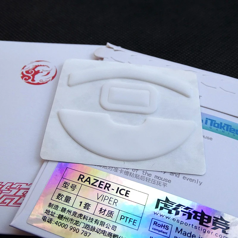 1 pack Tiger Gaming enhanced ice edition Mouse Skates Feet For Razer Viper/Viper ultimate/Viper mini White Glides